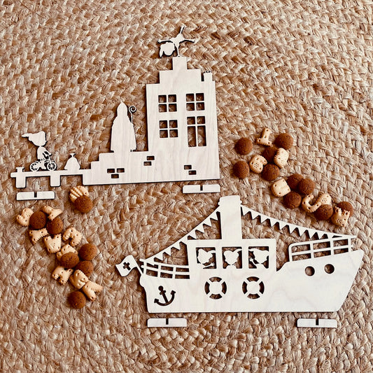 Houten set Sinterklaas